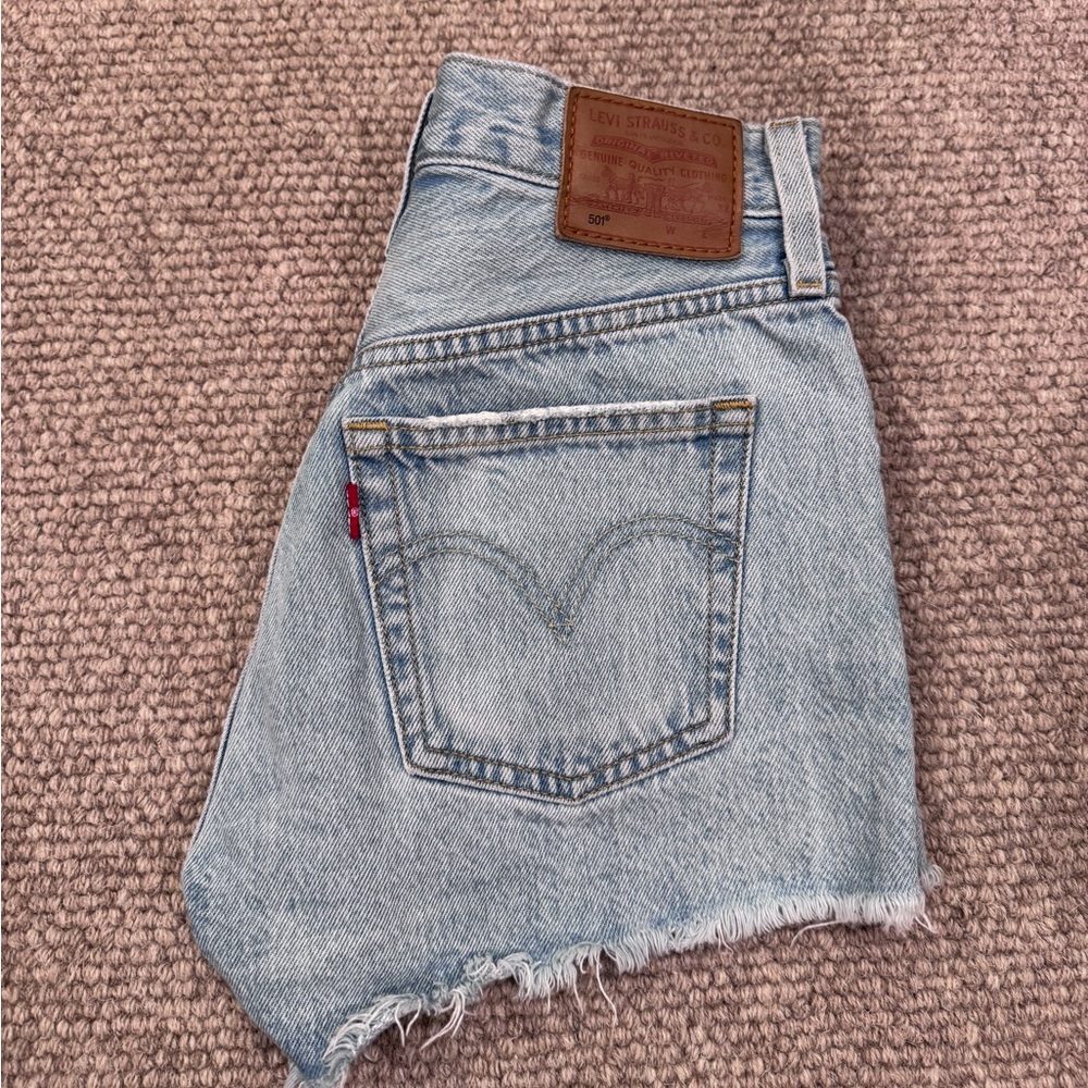 Levi's Classic Light Blue Denim Shorts